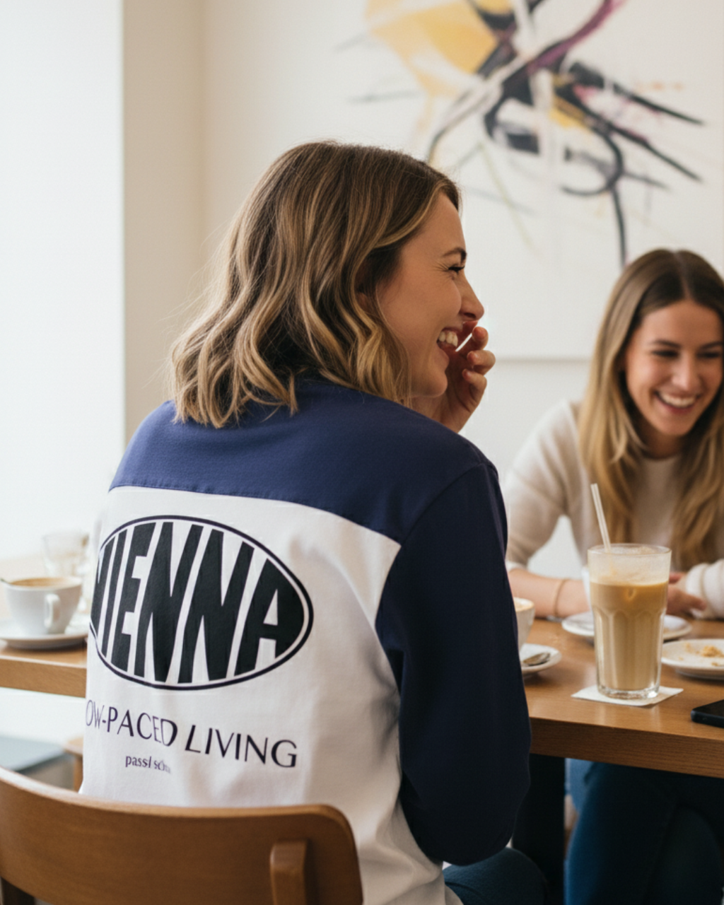 Slow-Paced Living - Sun Fade Color-Block T-Shirt