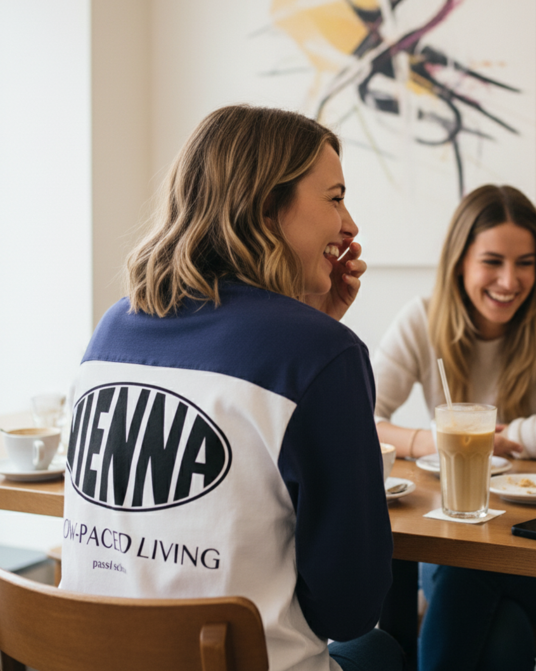 Slow-Paced Living - Sun Fade Color-Block T-Shirt