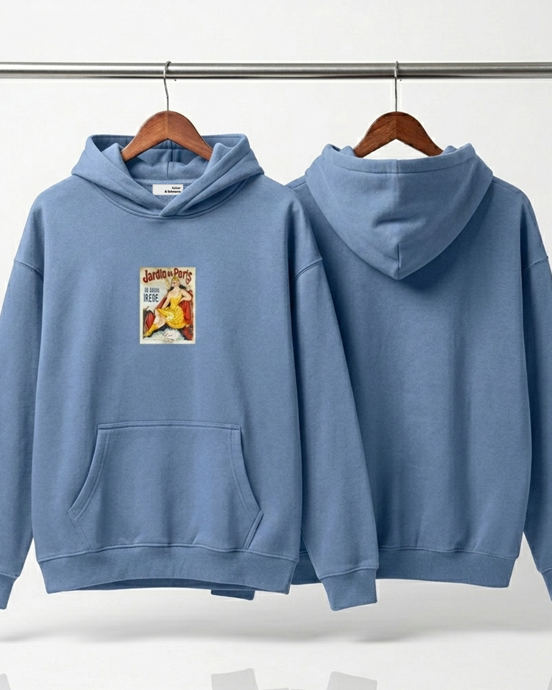 Jardin de Paris - Oversize Fleeced Hoodie