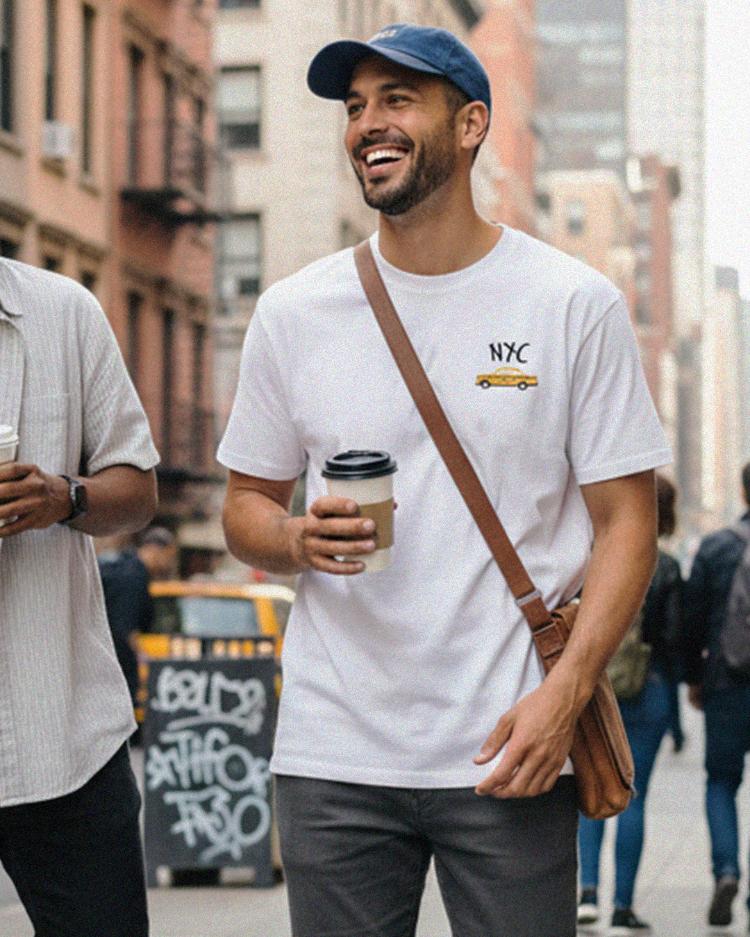 Taxi NYC - Unisex Pure Cotton T-Shirt White