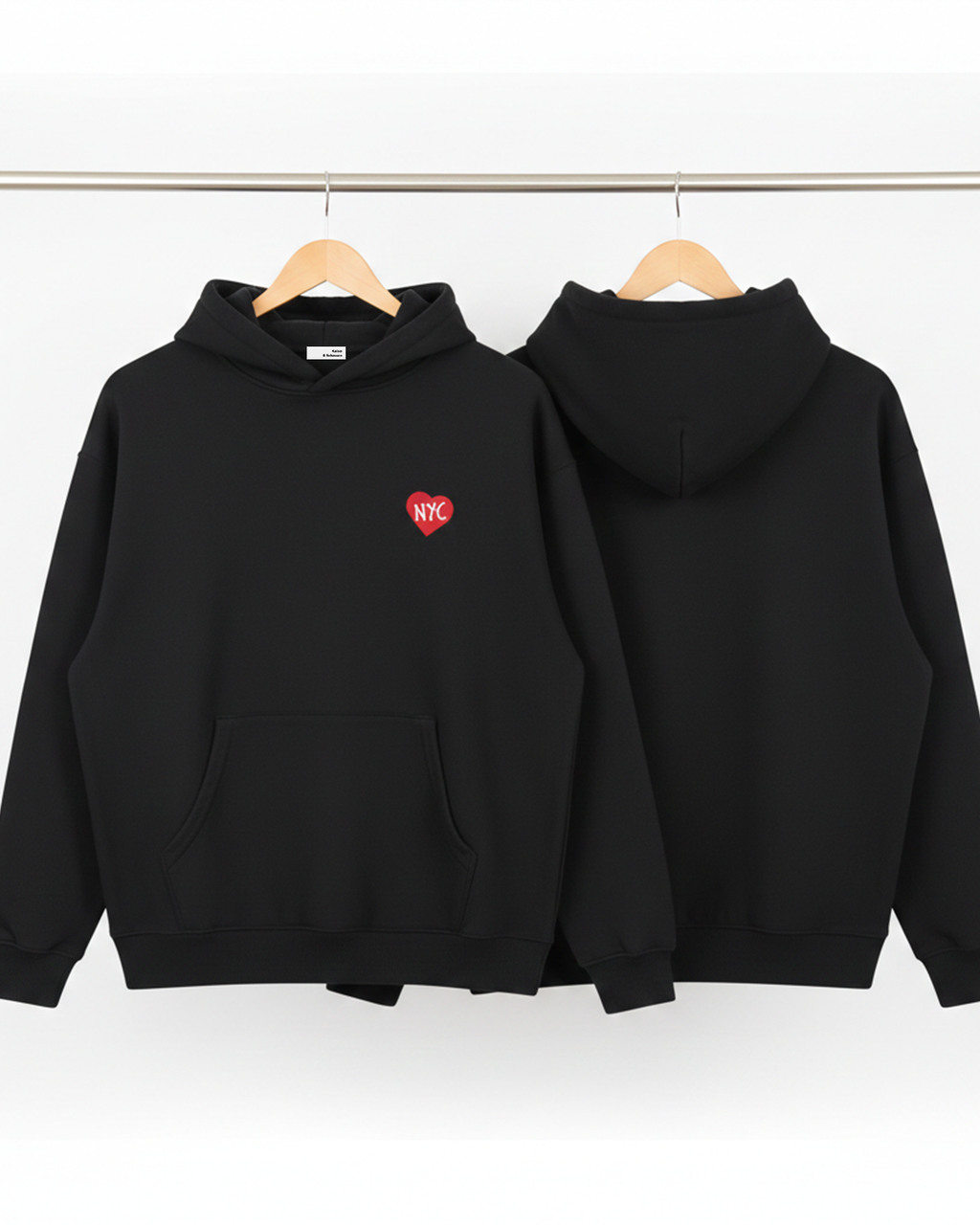 Heart NYC - Essential Oversized Boxy Fit Fleece Hoodie
