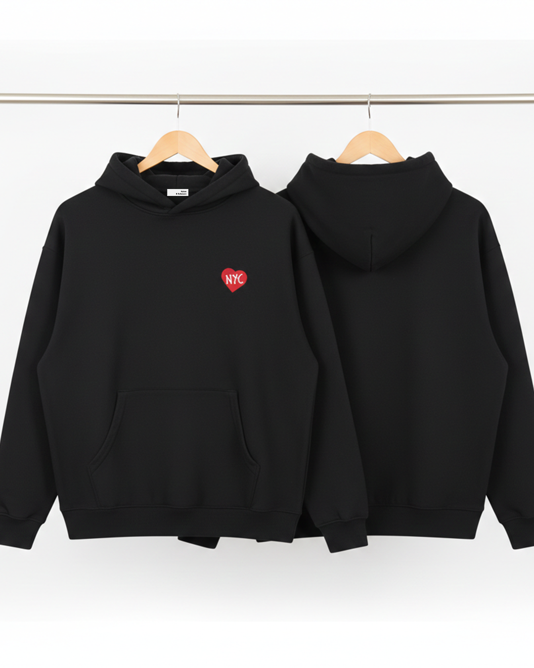 Heart NYC - Essential Oversized Boxy Fit Fleece Hoodie