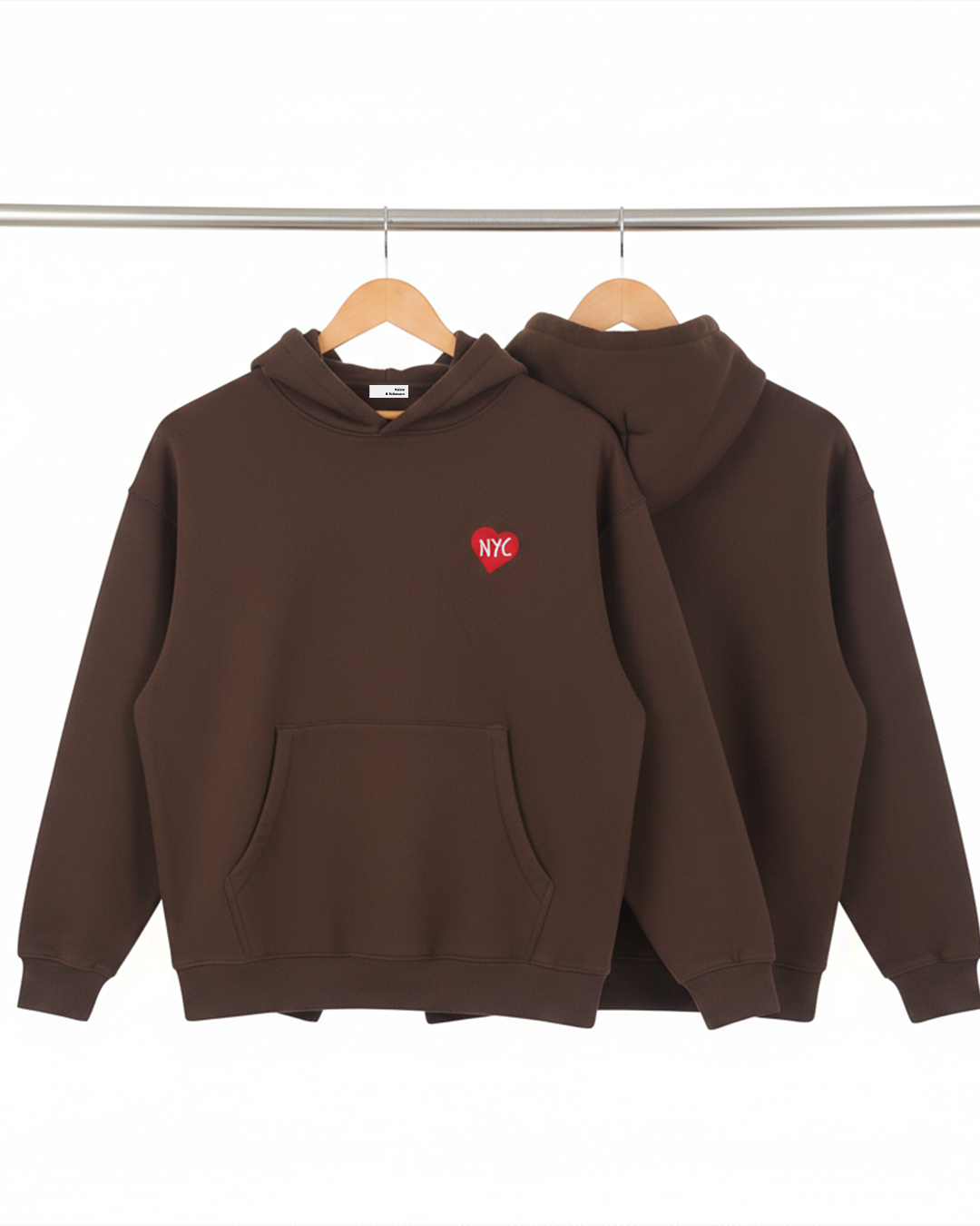 Heart NYC - Essential Oversized Boxy Fit Fleece Hoodie