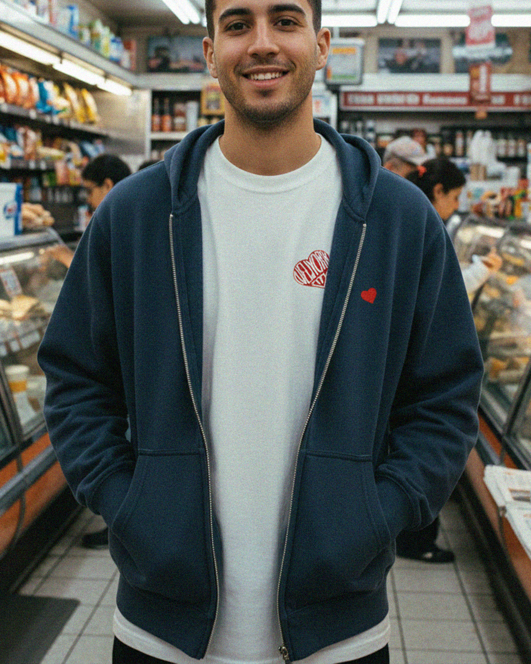 NYC-Heart - Essential Oversized Fleece Boxy Hoodie