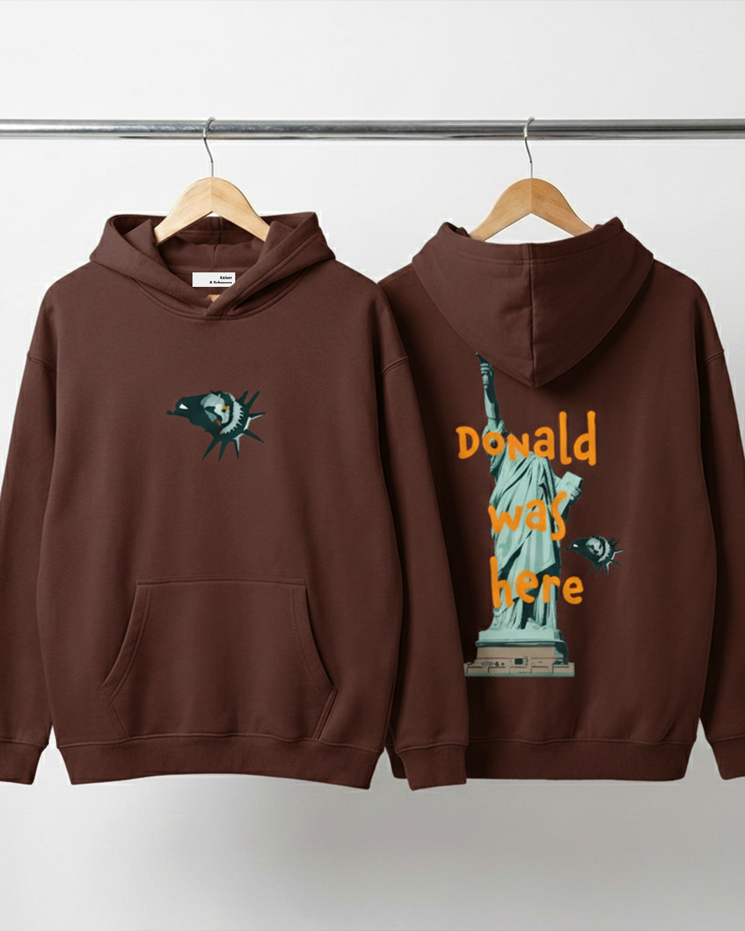 Donald was here - Oversize Fleeced Hoodie