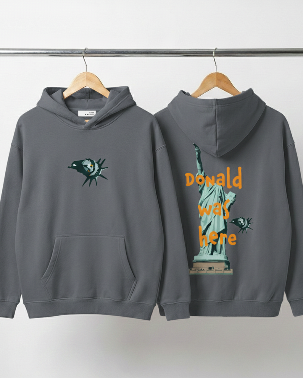 Donald was here - Oversize Fleeced Hoodie