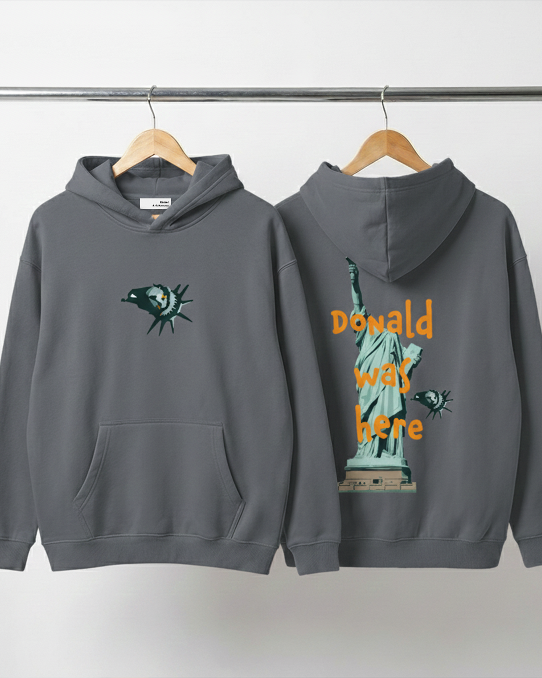Donald was here - Oversize Fleeced Hoodie