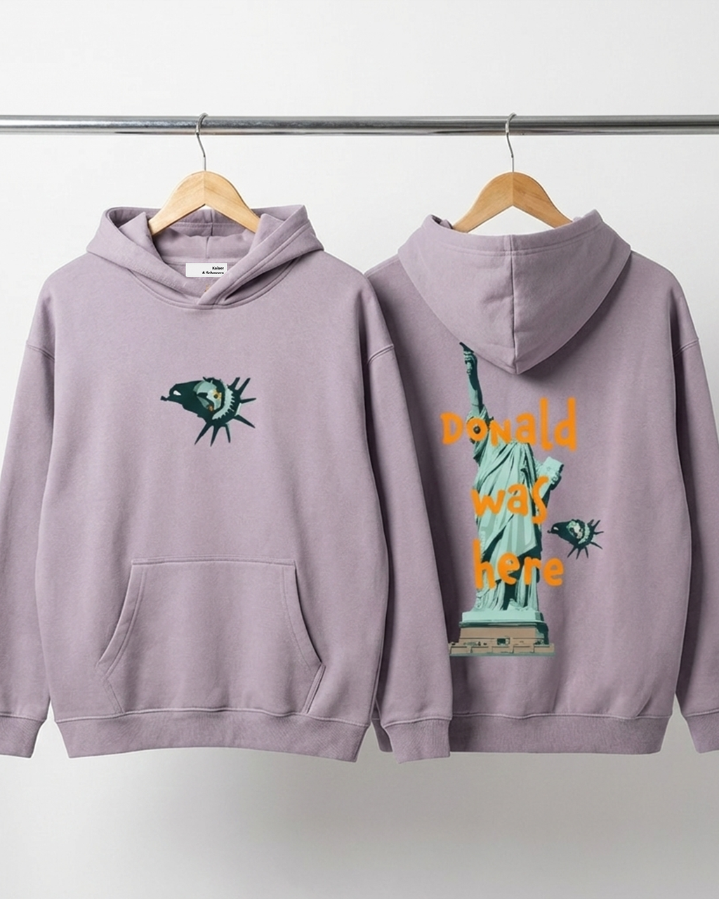 Donald was here - Oversize Fleeced Hoodie