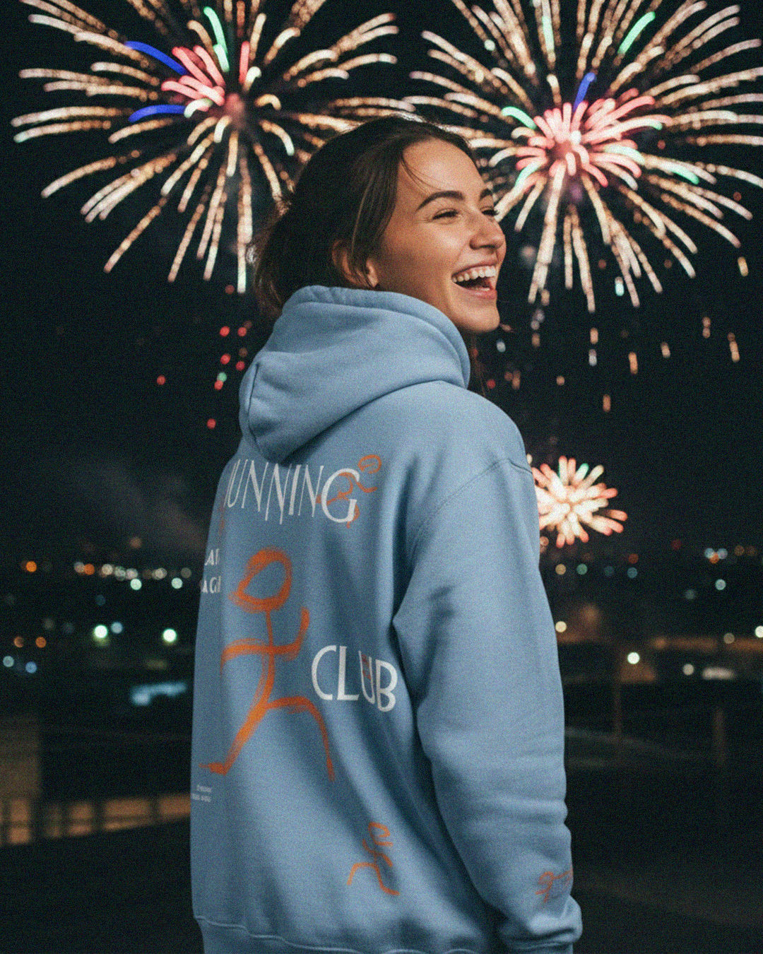 Running Late - Oversize Fleeced Hoodie